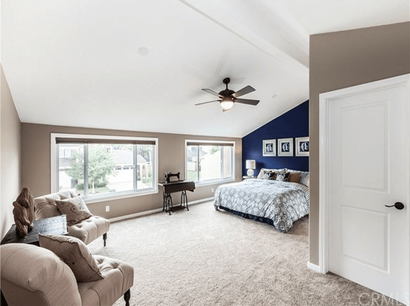 Master Bedroom with Accent Wall